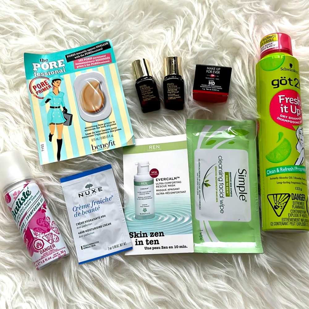 Samples samples! Skin care and makeup samples